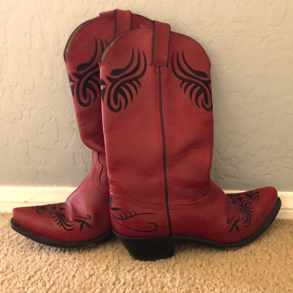 Red Cowboy boots